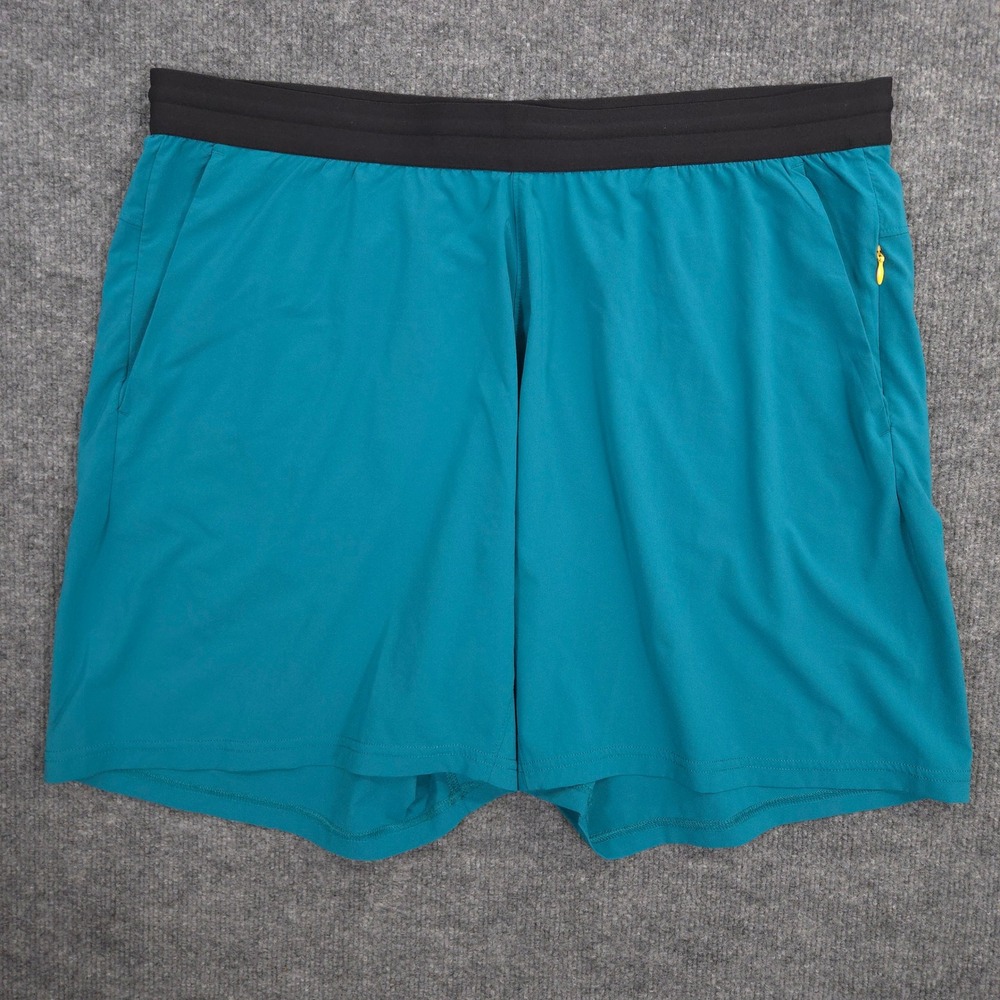 Bonobos Gym Shorts Mens XXL Teal Performance Training Running Jogging Unlined